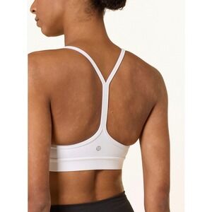 Lululemon Flow Y Bra White Size 10 Strappy Racerback Yoga